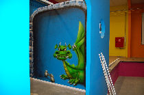 Décoration murale centre récréatif.